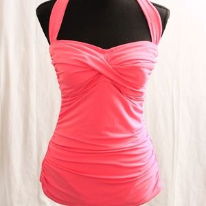 Jantzen Retro Pin-up One-Piece Halter Swimsuit